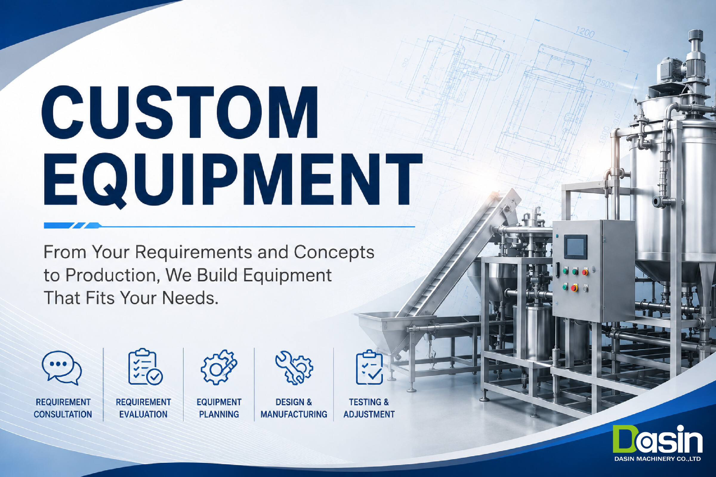 Equipamento Personalizado, Máquinas Sob Medida, Equipamento Personalizado, Design de Máquinas Personalizadas, Fabricação de Equipamento Personalizado, Máquinas OEM & ODM